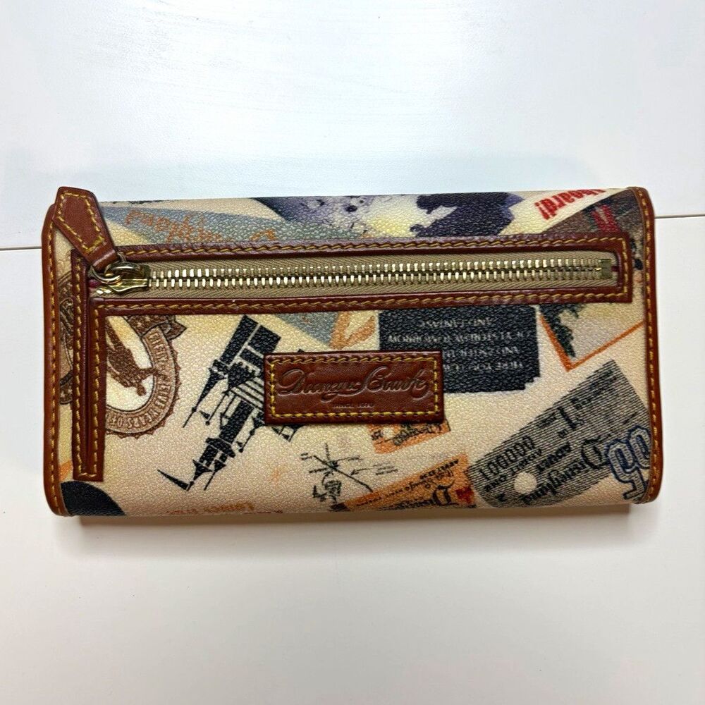 Dooney & Bourke Disney Parks Disneyland Mickey Mouse Print Zip Clutch Wallet